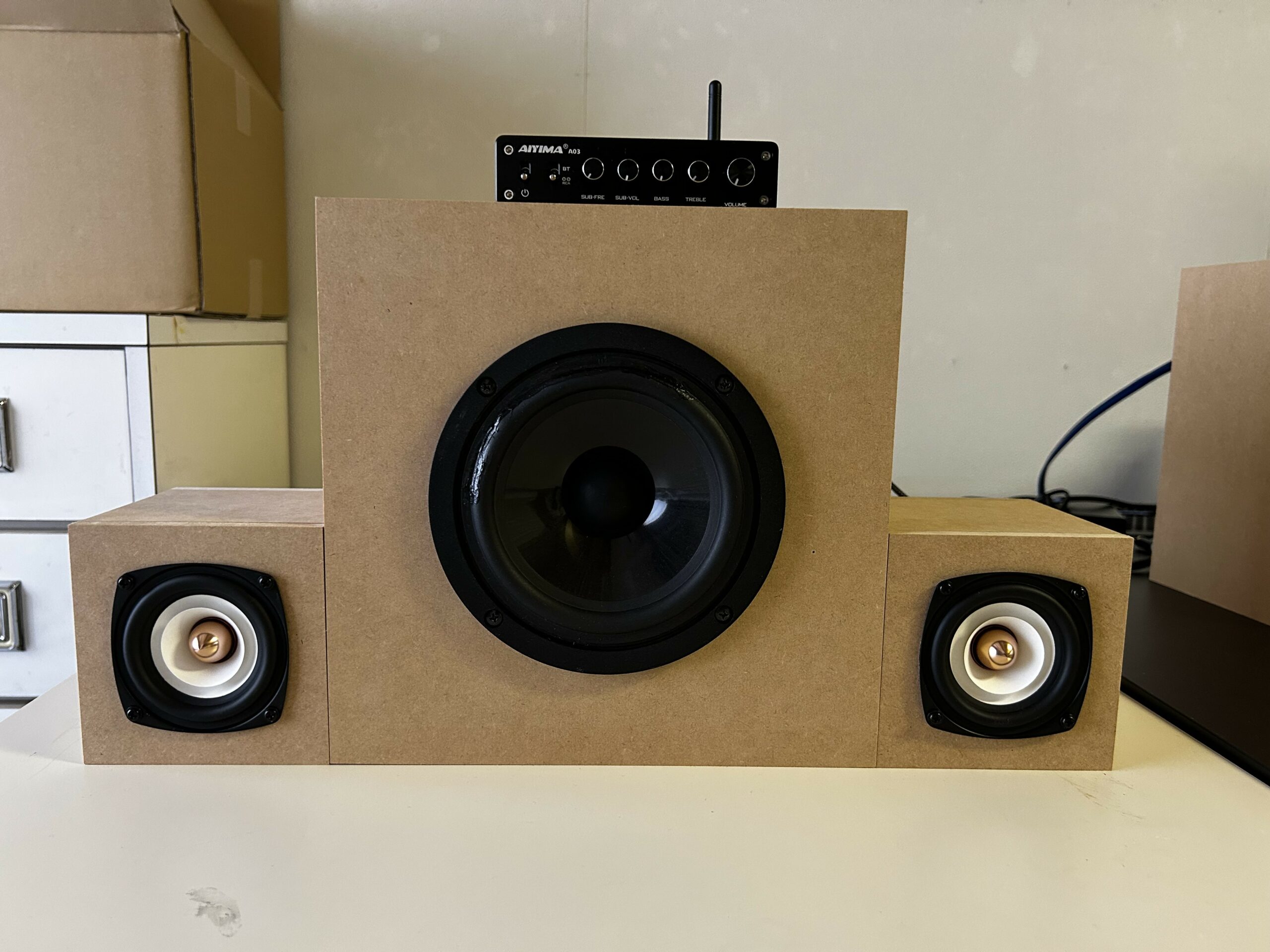 スタッフ製作記その②CUBEで簡易2.1chシステムを作ってみた